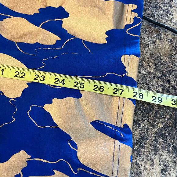 Adidas × Zoe Saldana Royal Blue Copper Metallic Short Sleeve Tee Small - Picture 10 of 10